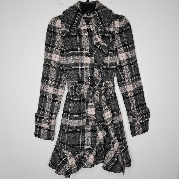 Fleet Street Jackets & Blazers - NWT Fleet Street LTD Women's Gray/Pink Coat Size XS